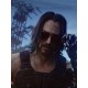 2077 Keanu Reeves Black Tactical Leather Vest