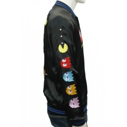 Arcade Game Pacman Satin Jacket Japan Pacman Jacket