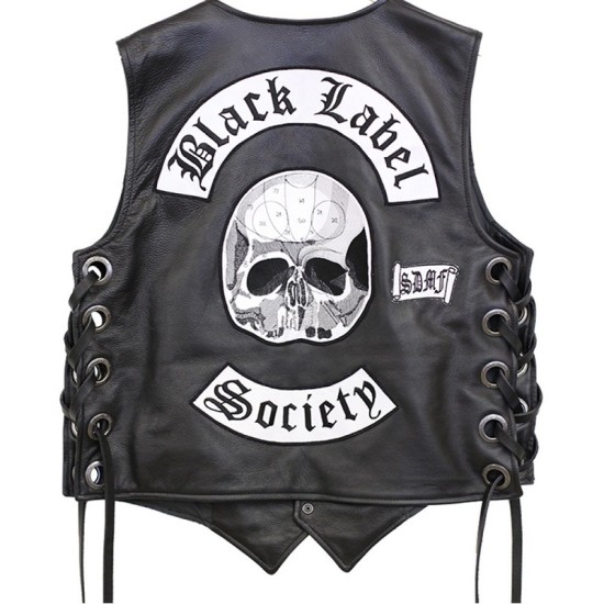 Black Label Society Leather Vest