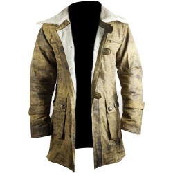 Dark knight Rises Bane Genuine Leather Buffing Trench Coat/Jacket