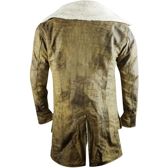 Dark knight Rises Bane Genuine Leather Buffing Trench Coat/Jacket