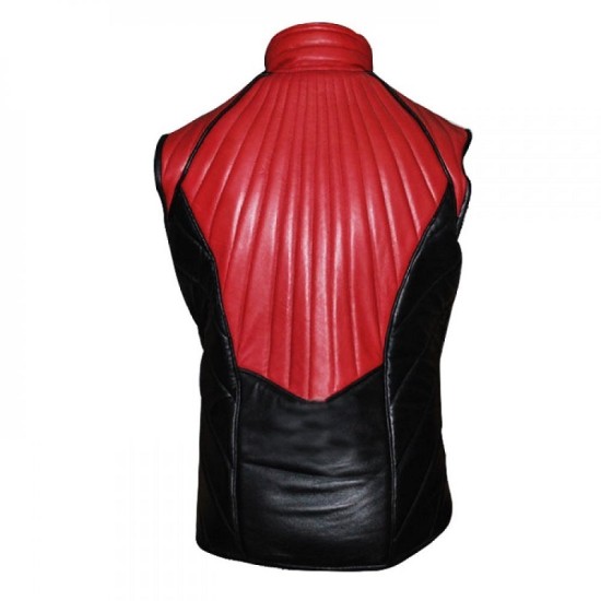 Farscape TV Series John Crichtons Maroon and Red Leather Vest