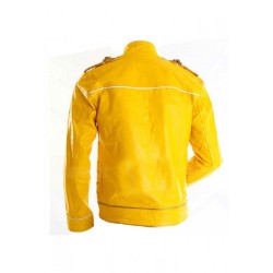 Freddie Mercury Concert Yellow Military Motorcycle Jacket