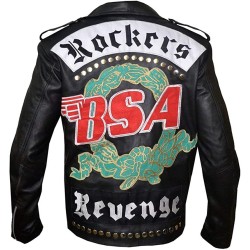 George Michael Faith Rockers Revenge Biker Genuine Leather Jacket