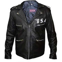 George Michael Faith Rockers Revenge Biker Genuine Leather Jacket