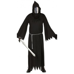 Horror And Gothic Halloween Adults Death Reaper Costume Cosplay Outfit