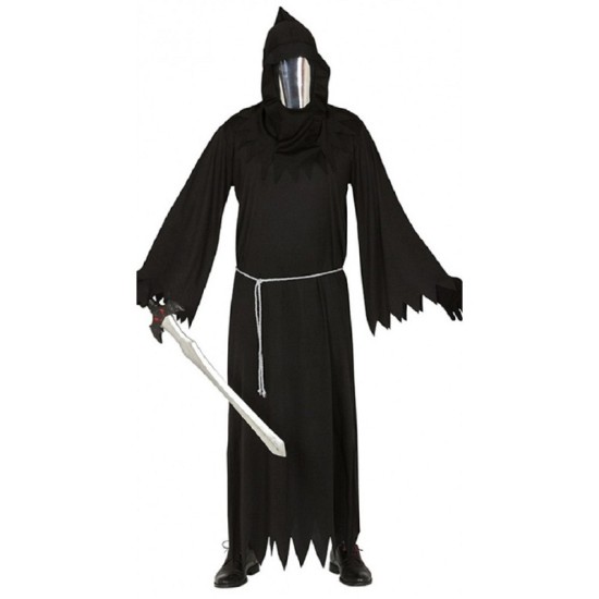 Horror And Gothic Halloween Adults Death Reaper Costume Cosplay Outfit