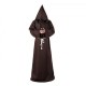 Horror Grim Reaper Costume Vintage Monk Cosplay Cloak Robe Scary Wizard Costume