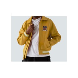 Limited Edition Yellow Avirex Leather Jacket