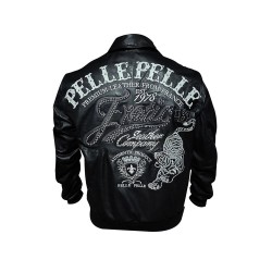 Men Pelle Pelle Exotic Ghost Leather Jacket