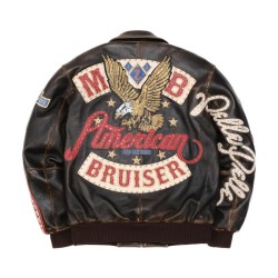 Men's Pelle Pelle Brown American Bruiser Vintage Jacket