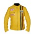 Men's Steve McQueen Le Mans Gulf Racing Yellow Leather Jacket