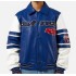 Mens Avirex All Stars Blue Leather Jacket