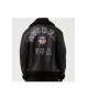Mens Avirex Black Shearling Leather Jacket
