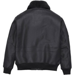 Mens Avirex G-1 Black Bomber Biker Jacket
