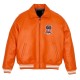 Mens Avirex Icon Orange Leather Jacket Mens Avirex Icon Orange Leather Jacket