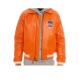 Mens Avirex Icon Orange Leather Jacket Mens Avirex Icon Orange Leather Jacket