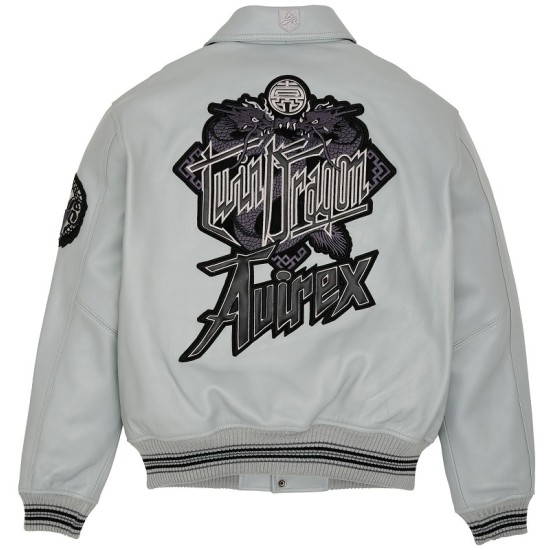 Mens Avirex Limited Edition Twin Dragon Jacket Mens Avirex Limited Edition Twin Dragon Jacket