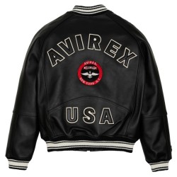 Mens Avirex New York 1985 Black Jacket