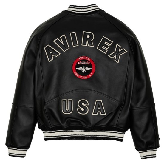 Mens Avirex New York 1985 Black Jacket Mens Avirex New York 1985 Black Jacket
