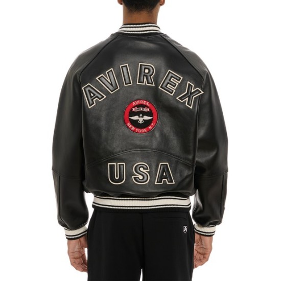 Mens Avirex New York 1985 Black Jacket Mens Avirex New York 1985 Black Jacket