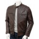 Mens Black And Brown Slimfit Stylish Classic Cafe Racer Tab Collar Real Leather Biker Jacket Mens Black And Brown Slimfit Stylish Classic Cafe Racer Tab Collar Real Leather Biker Jacket