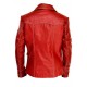 Mens Brad Pitt Fight Club Tyler Durden Coat Red Biker Leather Jacket Mens Brad Pitt Fight Club Tyler Durden Coat Red Biker Leather Jacket