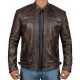 Mens Brown Genuine Lambskin Motorcycle Leather Jacket Mens Brown Genuine Lambskin Motorcycle Leather Jacket