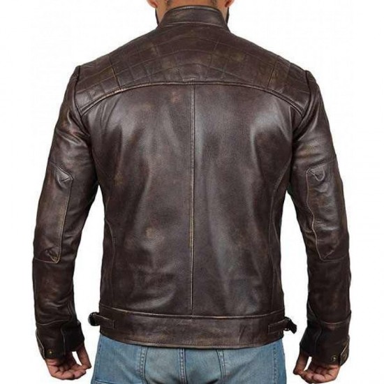 Mens Brown Genuine Lambskin Motorcycle Leather Jacket Mens Brown Genuine Lambskin Motorcycle Leather Jacket
