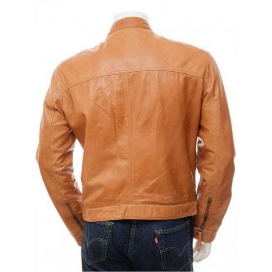 Mens Cafe Racer Real Leather Biker Jacket Mens Cafe Racer Real Leather Biker Jacket