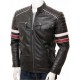 Mens Classic Racing Quilted Real Leather Biker Jacket Mens Classic Racing Quilted Real Leather Biker Jacket