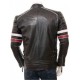 Mens Classic Racing Quilted Real Leather Biker Jacket Mens Classic Racing Quilted Real Leather Biker Jacket