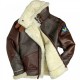 Mens Cockpit USA 100 Mission B-3 Sheepskin Bomber Jacket Mens Cockpit USA 100 Mission B-3 Sheepskin Bomber Jacket