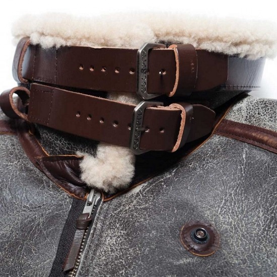 Mens Cockpit USA 100 Mission B-3 Sheepskin Bomber Jacket Mens Cockpit USA 100 Mission B-3 Sheepskin Bomber Jacket