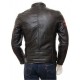 Mens Iconic Cafe Racer Sporty Red Trim Real Leather Biker Jacket Mens Iconic Cafe Racer Sporty Red Trim Real Leather Biker Jacket