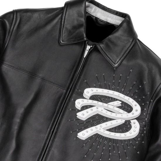 Mens Pelle Pelle Greatest Of All Time Black Leather Jacket Mens Pelle Pelle Greatest Of All Time Black Leather Jacket