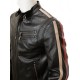 Mens Retro Cafe Racer Style Real Leather Biker Jacket Mens Retro Cafe Racer Style Real Leather Biker Jacket