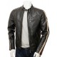 Mens Retro Cafe Racer Style Real Leather Biker Jacket Mens Retro Cafe Racer Style Real Leather Biker Jacket