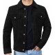 Mens Suede Leather Trucker Jacket - Classic Motorcycle Western Goat Leather Jacket Mens Suede Leather Trucker Jacket - Classic Motorcycle Western Goat Leather Jacket