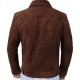 Mens Suede Leather Trucker Jacket - Classic Motorcycle Western Goat Leather Jacket Mens Suede Leather Trucker Jacket - Classic Motorcycle Western Goat Leather Jacket