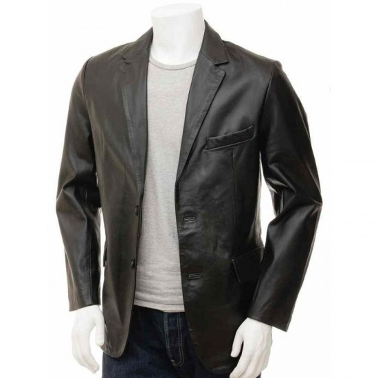 Men’s Ultimate Crossover Real Leather Blazer Jacket Men’s Ultimate Crossover Real Leather Blazer Jacket