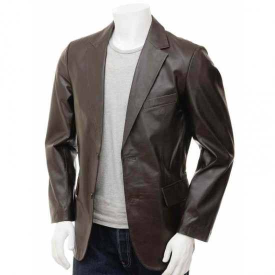 Men’s Ultimate Crossover Real Leather Blazer Jacket Men’s Ultimate Crossover Real Leather Blazer Jacket