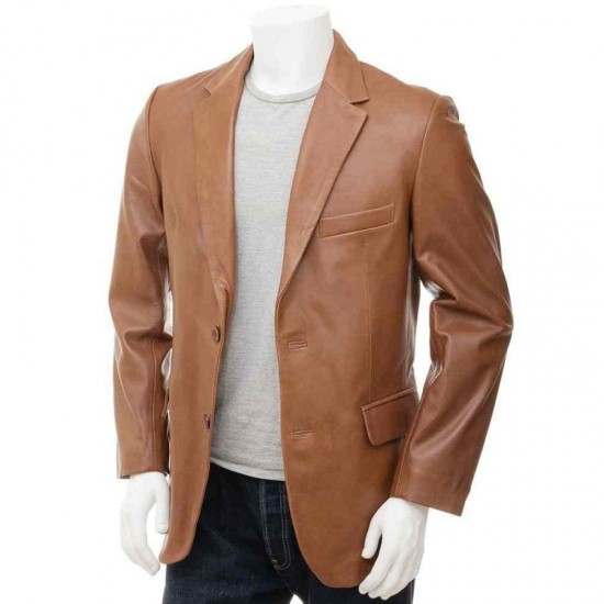 Men’s Ultimate Crossover Real Leather Blazer Jacket Men’s Ultimate Crossover Real Leather Blazer Jacket