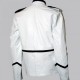 Military Style Men White Motorcycle Jacket Military Style Men White Motorcycle Jacket