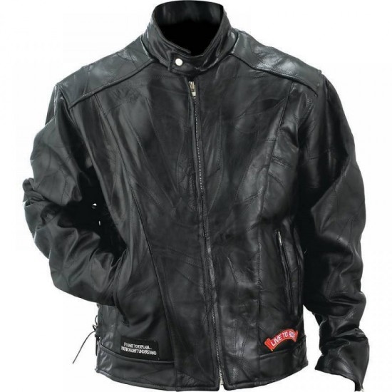 Motorcycle Jacket Live to Ride Eagle USA Biker Diamond Plate New Motorcycle Jacket Live to Ride Eagle USA Biker Diamond Plate New