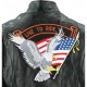 Motorcycle Jacket Live to Ride Eagle USA Biker Diamond Plate New Motorcycle Jacket Live to Ride Eagle USA Biker Diamond Plate New