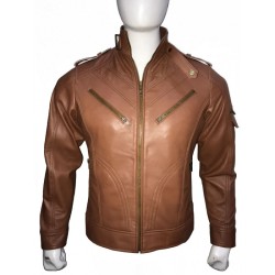 NEW Men's Cafe Racer Slim Fit Biker Vintage Motorcycle Leather Jacket