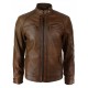 New Men's Distressed Brown Motorcycle Real Sheepskin Leather Jacket New Men's Distressed Brown Motorcycle Real Sheepskin Leather Jacket