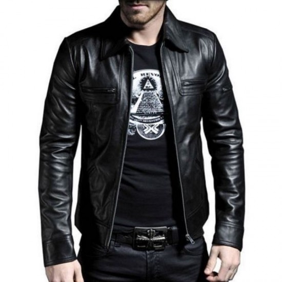 New Men's Genuine Lambskin Leather Motorcycle Jacket Slim Fit Biker Jacket New Men's Genuine Lambskin Leather Motorcycle Jacket Slim Fit Biker Jacket