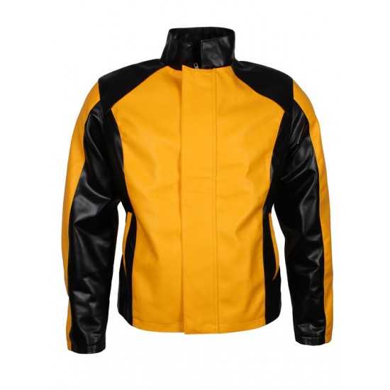 New Men's Leather Jacket Yellow Color Cole Macgrath Infamous 2 Game New Men's Leather Jacket Yellow Color Cole Macgrath Infamous 2 Game